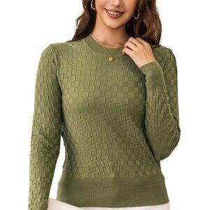 Jesdani Checkered Knit Sweater Long